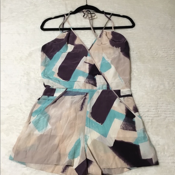Armani Exchange Silk Abstract Romper size 0 - Picture 3 of 15